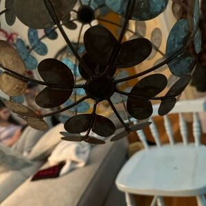 Beautiful rustic candle holder, pumpkin shape